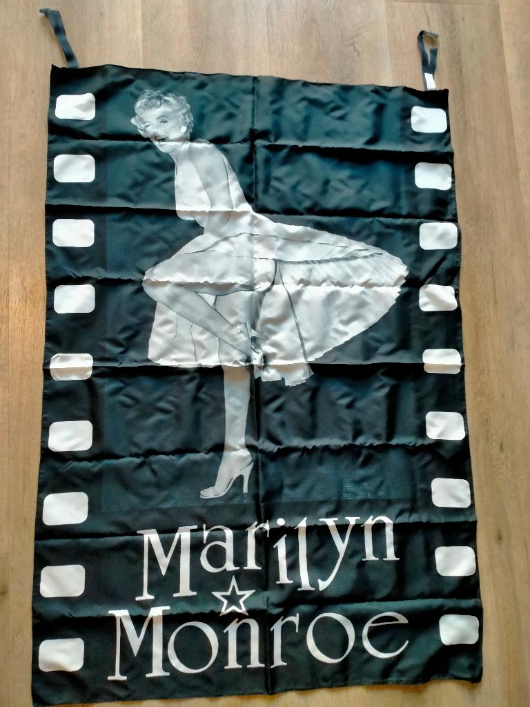 Marilyn Monroe model artiest vintage tv film vlag, Ophalen of Verzenden, Zo goed als nieuw