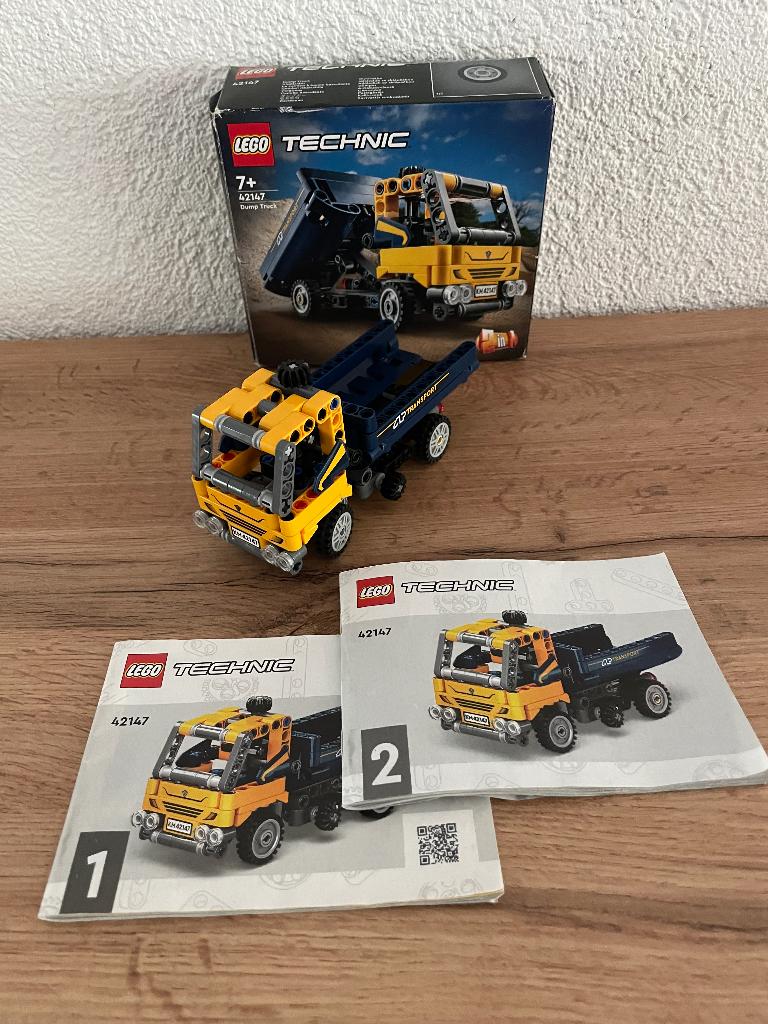 Technisch Lego Kiepwagen (dump truck) met bouwinstructies, Ophalen, Compleet, Gebruikt, Lego