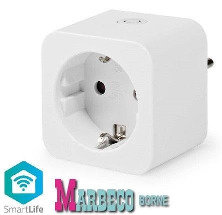 SmartLife Wi-Fi Smart Stekker, Stopcontact, Schuko 3680 watt, Nedis SmartLife, 60 watt of meer, Overige typen, Nieuw