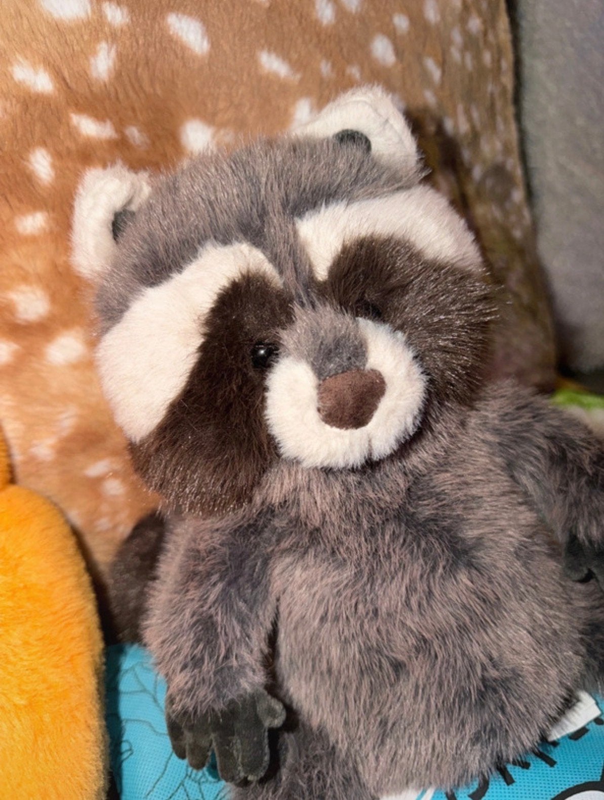 Jellycat Wasbeer Knuffel - Zo goed als nieuw met label, Ophalen, Jellycat, Overige typen, Grijs