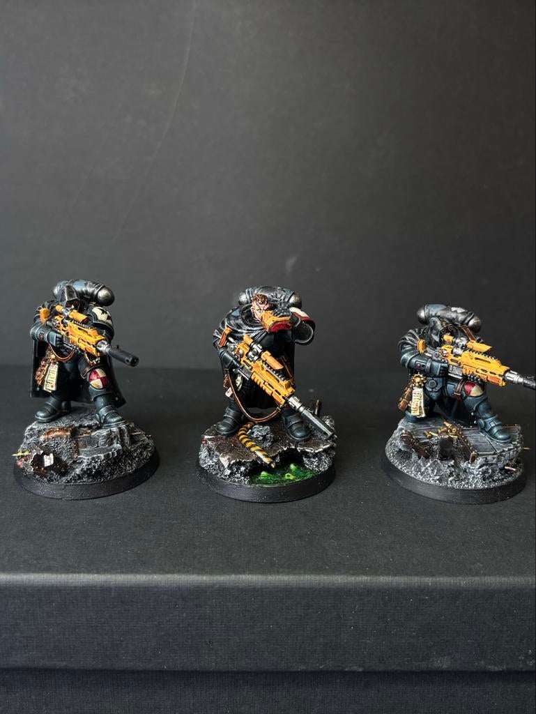 Warhammer 40k Eliminator Sniper Squad Black Templar, Ophalen of Verzenden, Gebruikt, 1:50 of kleiner, Figuur of Figuren