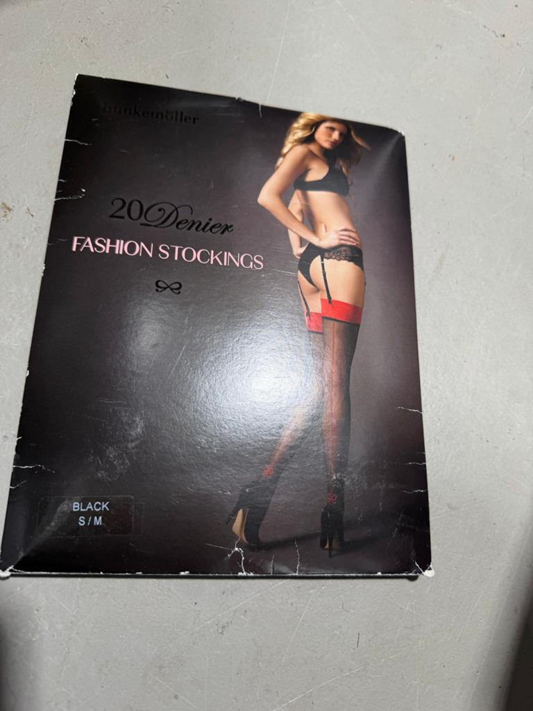 Hunkemöller 20 Denier Fashion Stockings, Kleding | Dames, Leggings, Maillots en Panty's, Maat 36/38 (S), Zwart, Nieuw, Ophalen of Verzenden