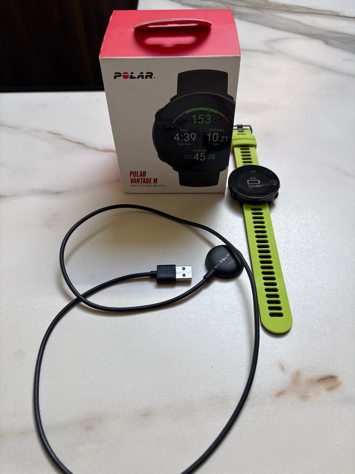 Polar Vantage M sporthorloge - Zo goed als nieuw, Afstand, Zwart, Ophalen of Verzenden, Zo goed als nieuw