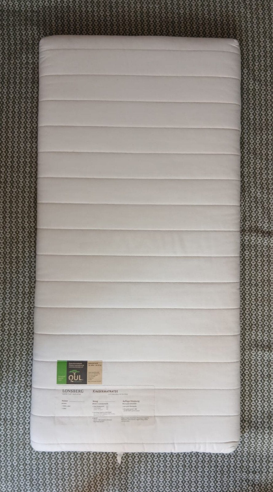 Natuurlijk Kindermatras Lonsberg 140x70 cm, Ophalen, 190 cm of minder, Zo goed als nieuw, Matras