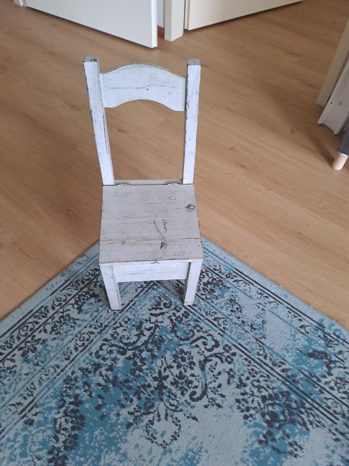 Vintage kinderstoel met opbergruimte, Ophalen of Verzenden