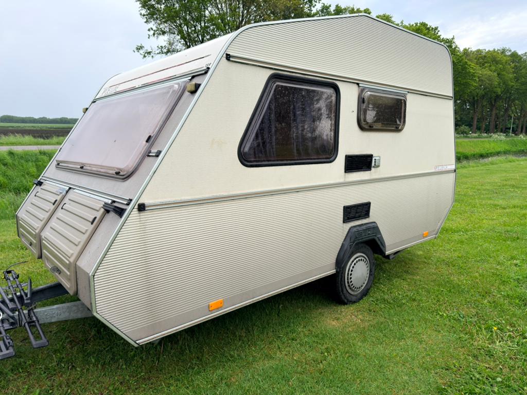 Kip KL34 (1986) | Stapelbed | Lichtgewicht | Luifel, Caravans en Kamperen, Kip, Bedrijf, Treinzit, 2 aparte bedden