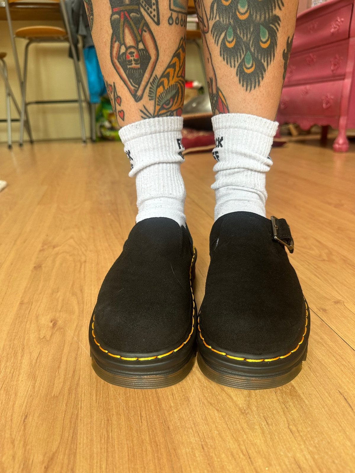 Nieuwe Dr. Martens Zebzag Muiltjes Zwart Suède Maat 37, Kleding | Dames, Schoenen, Zwart, Zo goed als nieuw, Sandalen of Muiltjes