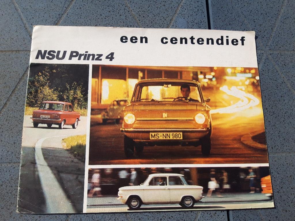 folder NSU Prinz 4 ca 1970 - Nederlands, Boeken, Auto's | Folders en Tijdschriften, Zo goed als nieuw, Overige merken, Ophalen of Verzenden