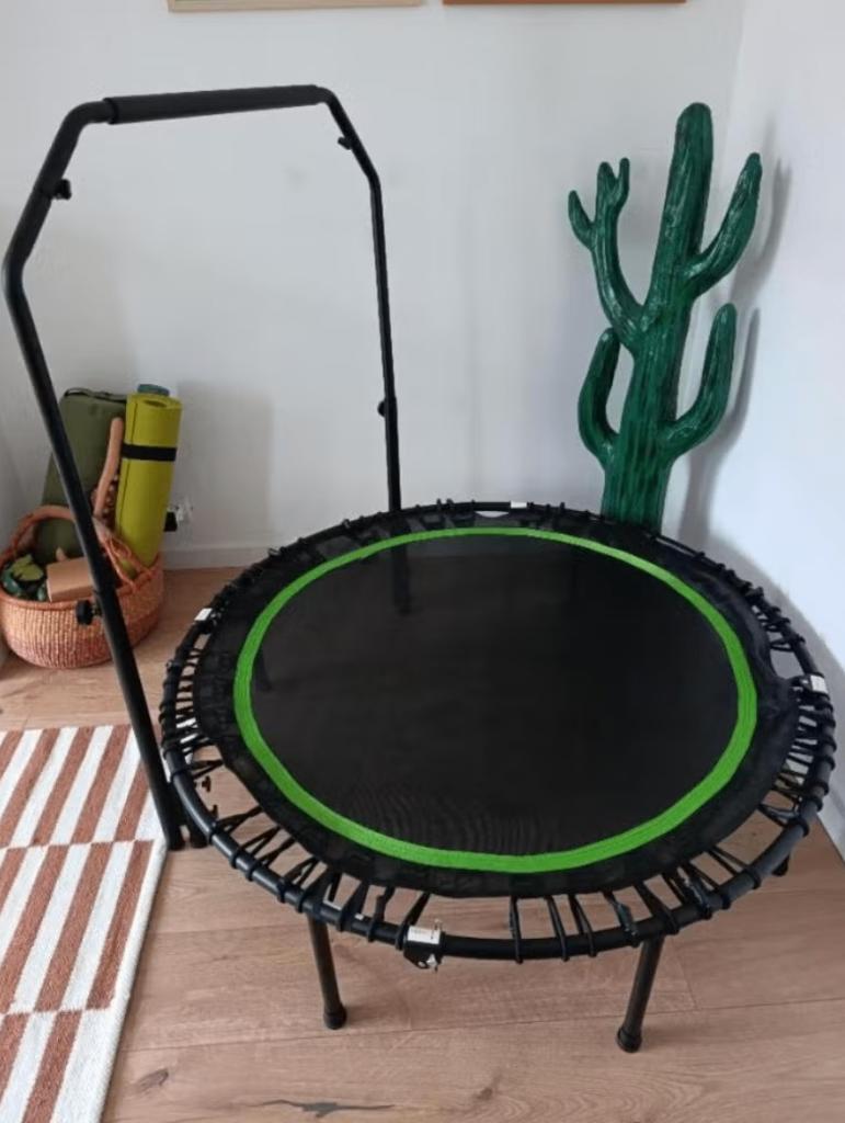 Trampoline-Rebounder 121 cm with handle, Ophalen, Zo goed als nieuw, Metaal, Overige typen