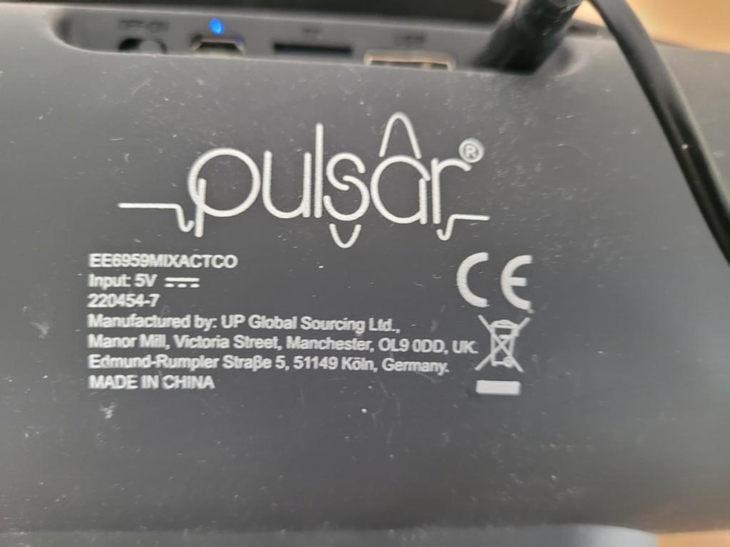 Pulsar draagbare Bluetooth speaker, Overige merken, Overige typen, Ophalen of Verzenden, Zo goed als nieuw