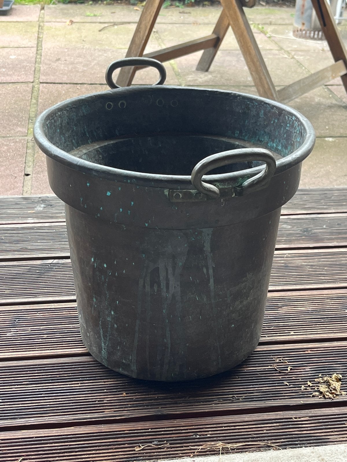 Antieke Koperen Ketel met Handvatten, Antiek en Kunst, Ophalen, Koper