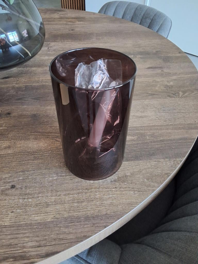 Stijlvol windlicht - Bruin glas, Ophalen, Overige materialen, Bruin, Nieuw