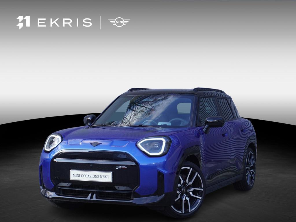 MINI Aceman E John Cooper Works Uitvoering | Pakket L | Glaz, Auto's, Mini, Gebruikt, Met garantie (alle), Blauw, Leder en Stof
