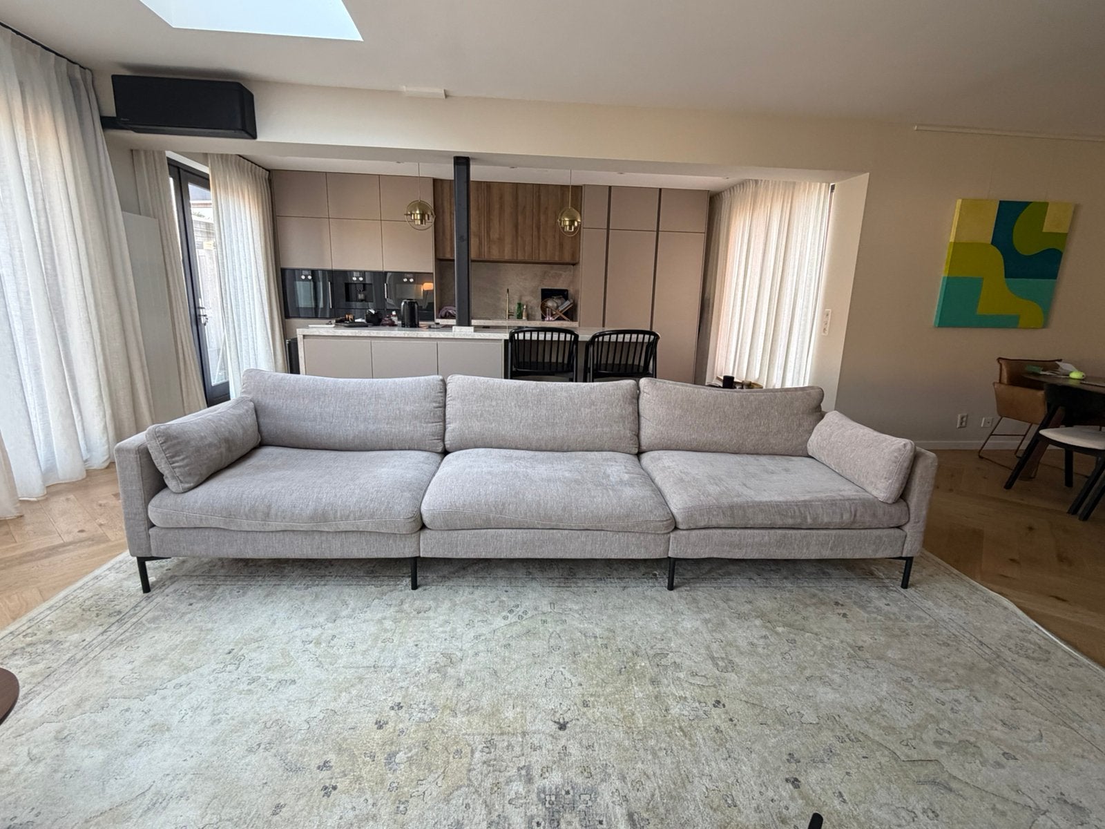 Summer 4,5 zits bank Zuiver Latte taupe/greige, Ophalen, Zo goed als nieuw
