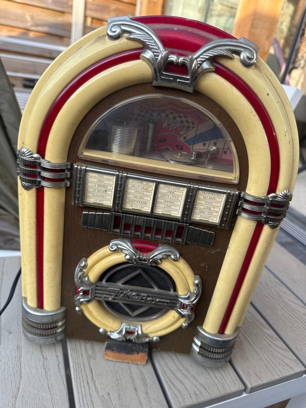 Nette jukebox met verlichting, alles werkt, Ophalen of Verzenden, Gebruikt