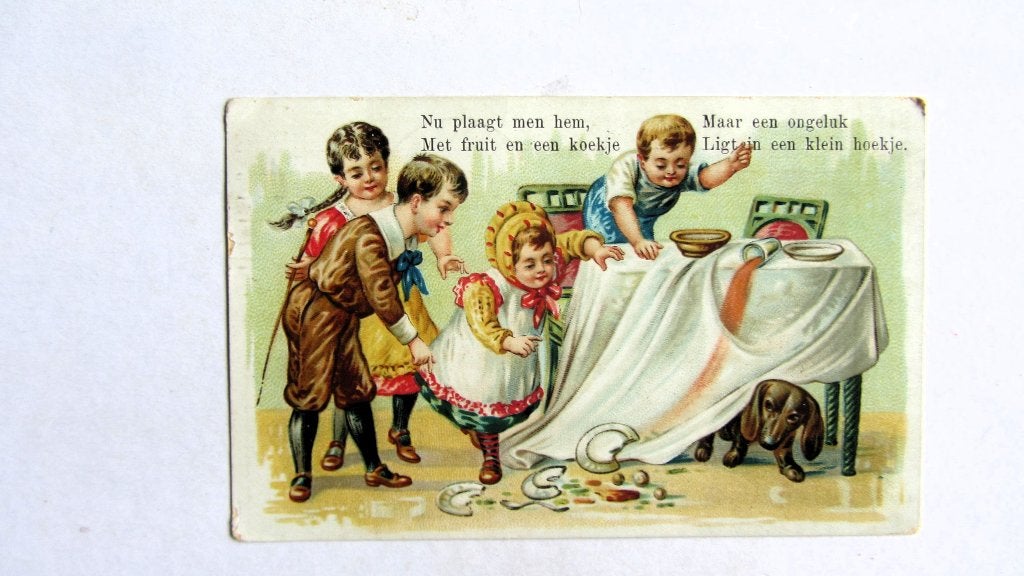 Nu plaagt men hem....., Ophalen of Verzenden, Voor 1920, Gelopen, Kinderen