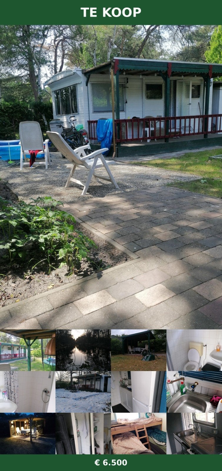 Stacaravan met staanplaats op Camping Zonneland Nispen