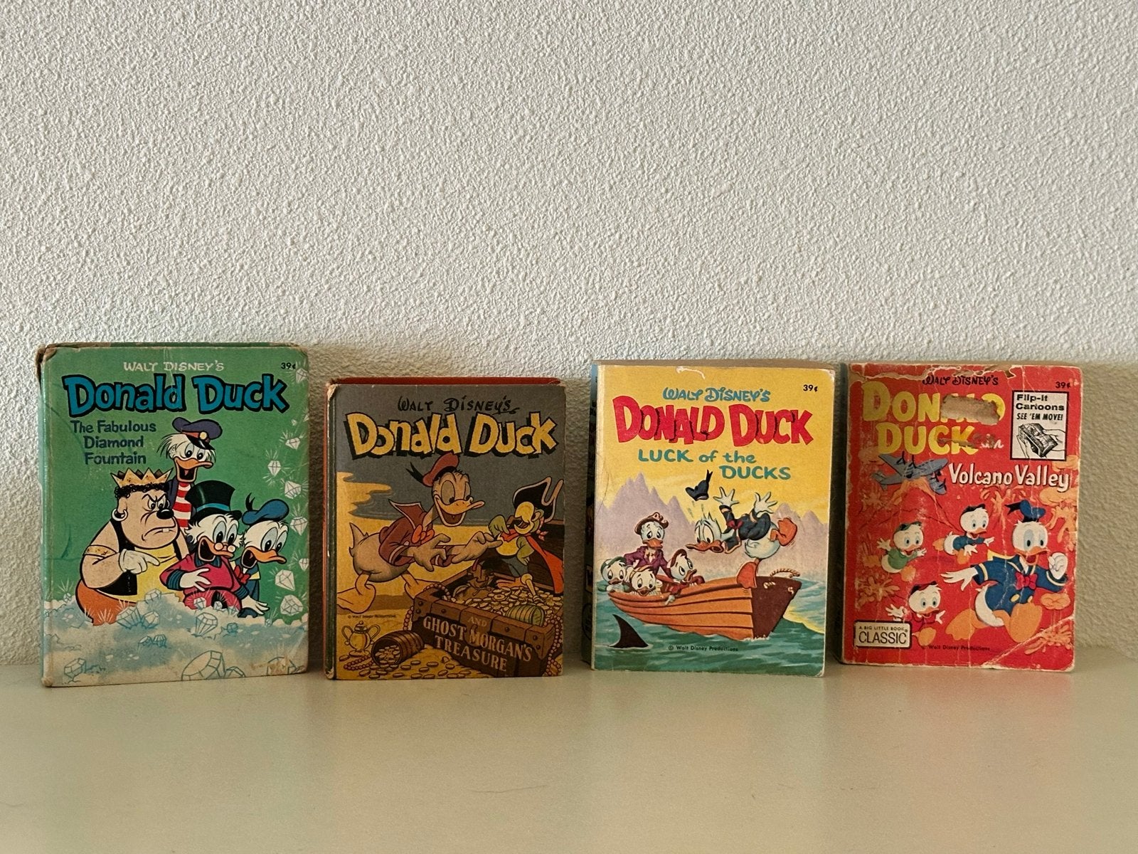 4 vintage Donald Duck Disney boekjes USA, Verzamelen, Ophalen, Gebruikt