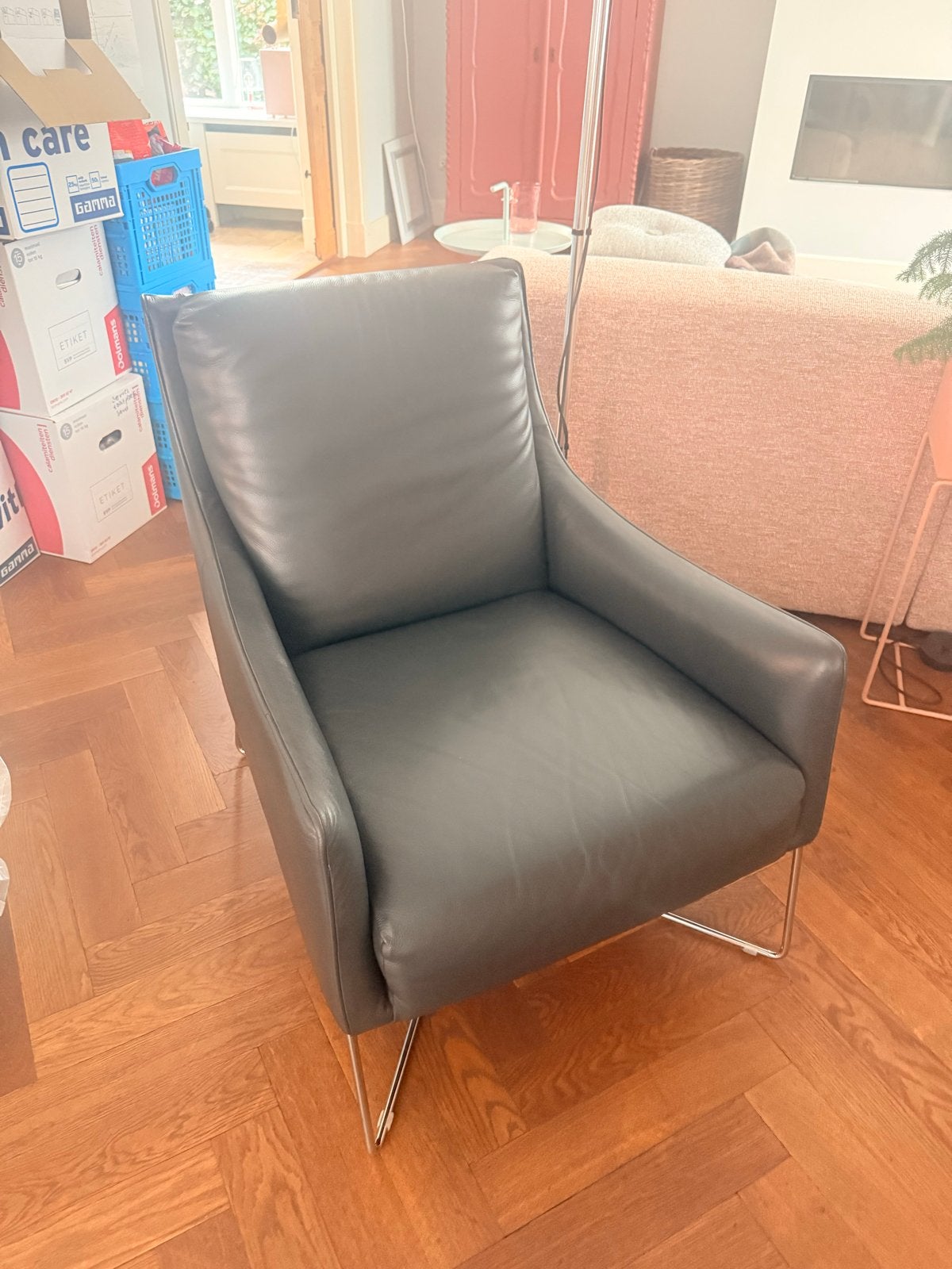 2 Italsofa (Natuzzi) fauteuils - perfecte staat! Samen 125€, Huis en Inrichting, Ophalen, Zo goed als nieuw, Leer, 75 tot 100 cm