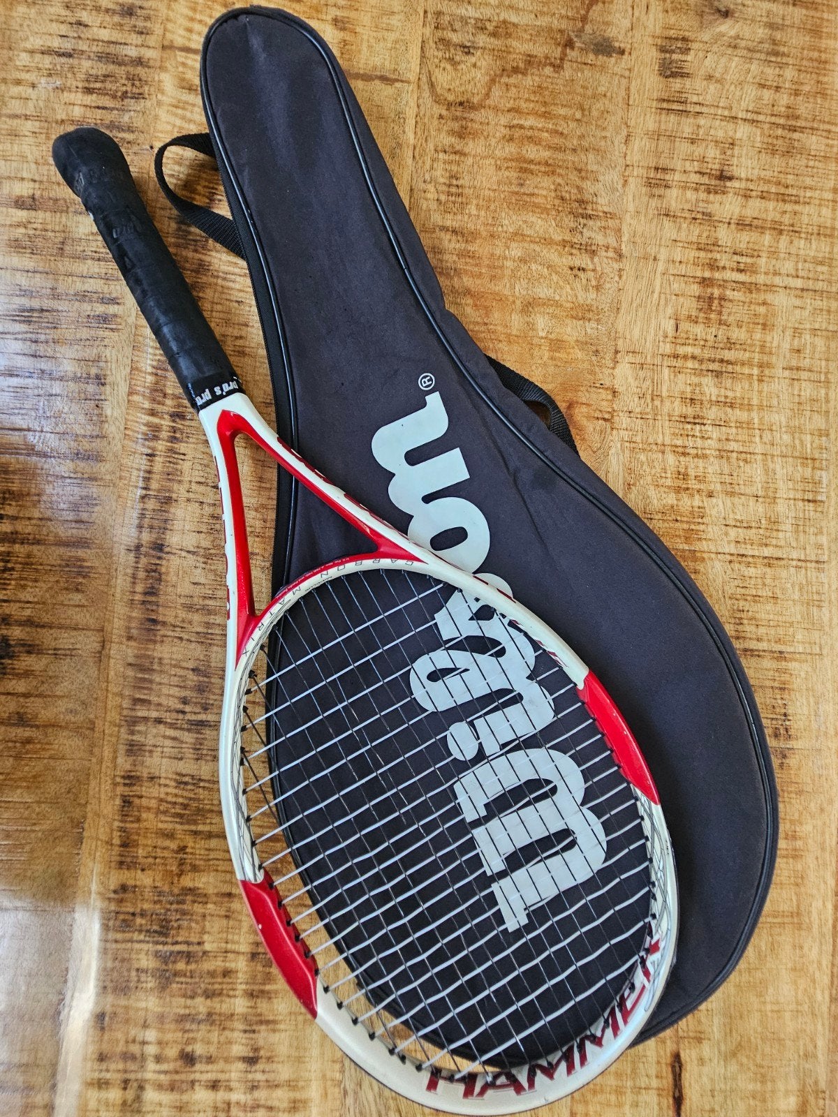 Wilson Matrix / Hammer Tennisracket (Rood/Wit), Ophalen of Verzenden, Gebruikt, Racket, Wilson
