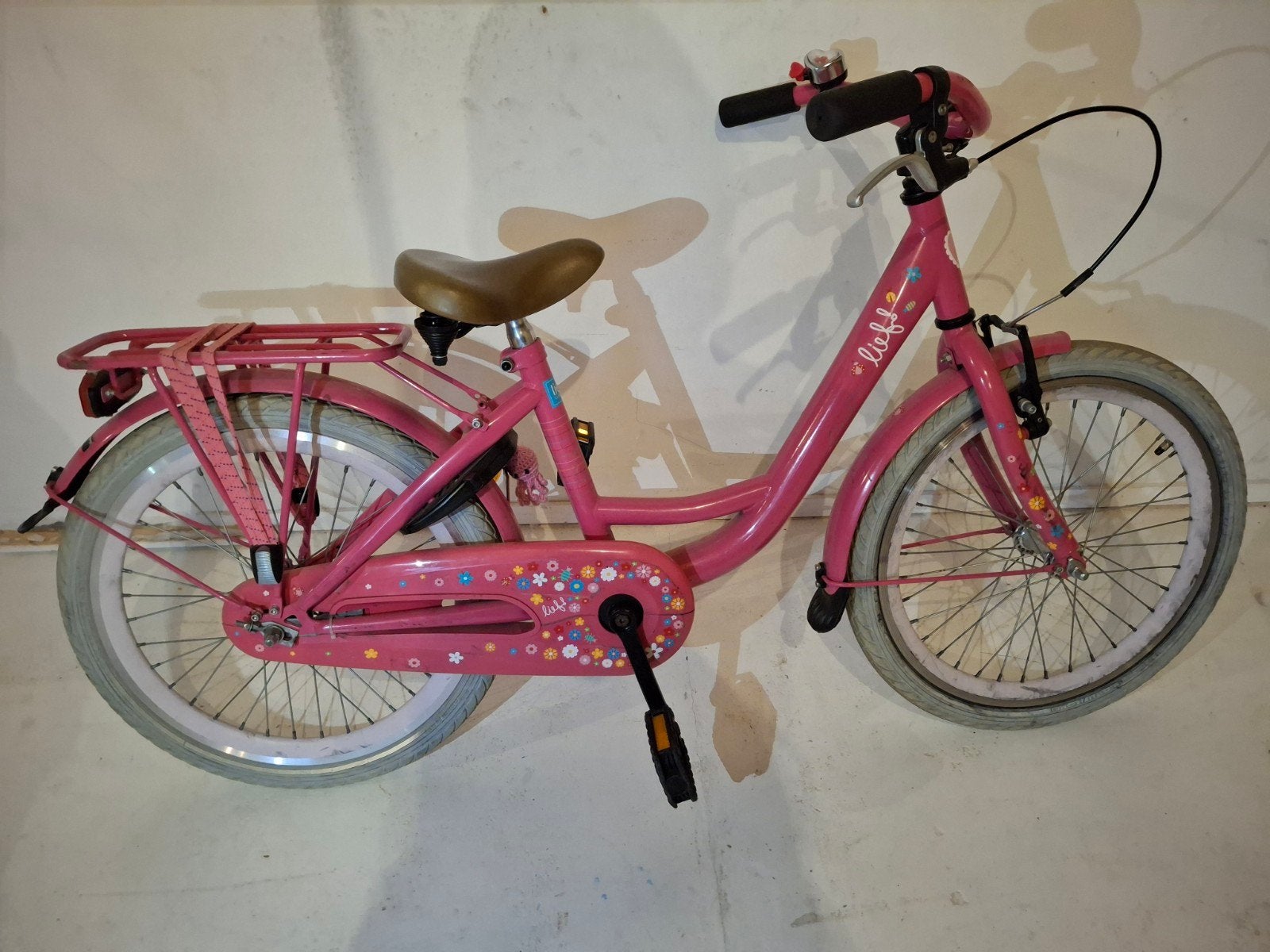 Lief! kinderfiets 20 inch - Roze, Ophalen, Terugtraprem, Gebruikt, Lief!