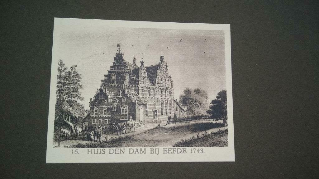 16 / Eefde / Gorssel / Huis den Dam  Lichtdruk 1922, Antiek en Kunst, Ophalen of Verzenden