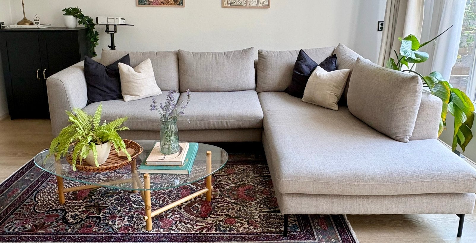 Prachtige L-vormige bank van Sofa Company NL - Zo goed als n, Hoekbank, 75 tot 100 cm, Ophalen of Verzenden, Zo goed als nieuw