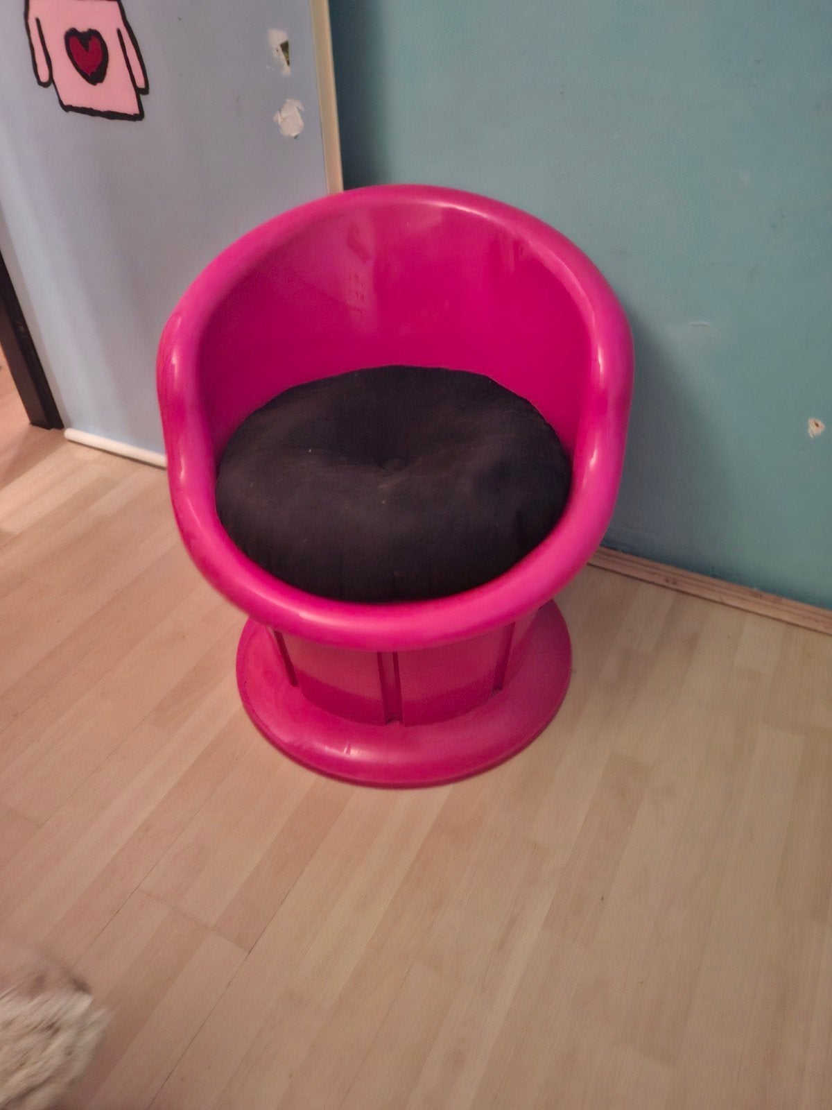 Roze kinderstoel met opbergruimte, Ophalen, Gebruikt, Overige typen