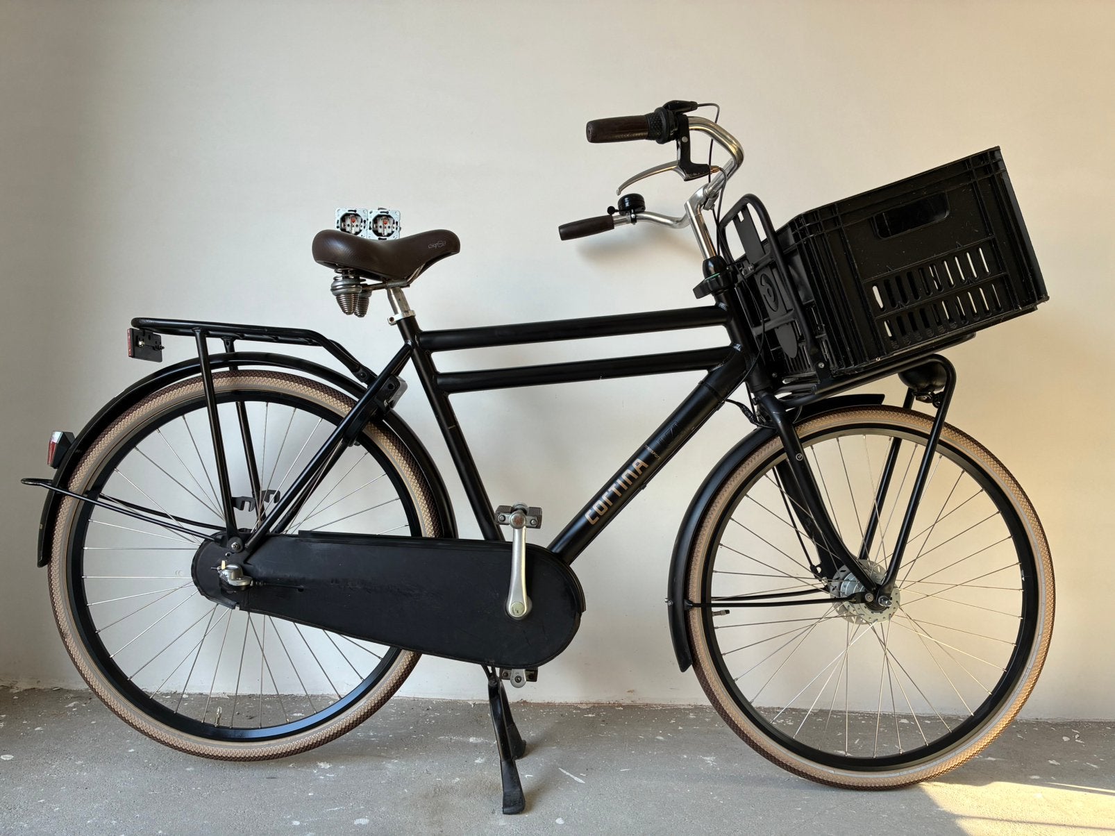 Nette Cortina U4 herenfiets 28 inch met 3 versnellingen, Gebruikt, Versnellingen, 57 tot 61 cm, Trommelrem