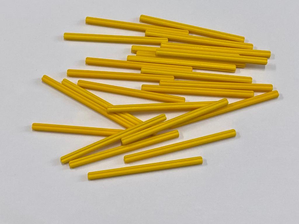 Partij 25x nieuwe gele Lego axle 9L, Ophalen of Verzenden, Nieuw, Losse stenen, Lego