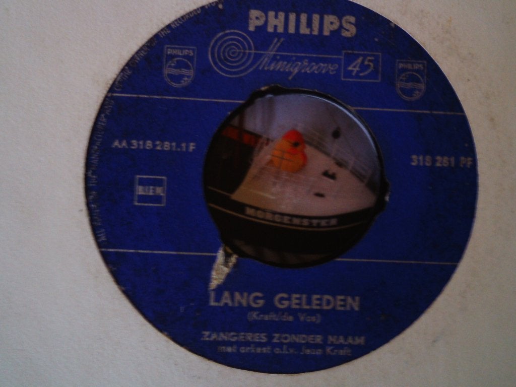 Zangeres Zonder Naam - Lang Geleden   5a, 7 inch, Ophalen of Verzenden, Zo goed als nieuw, Beschermende buitenhoes