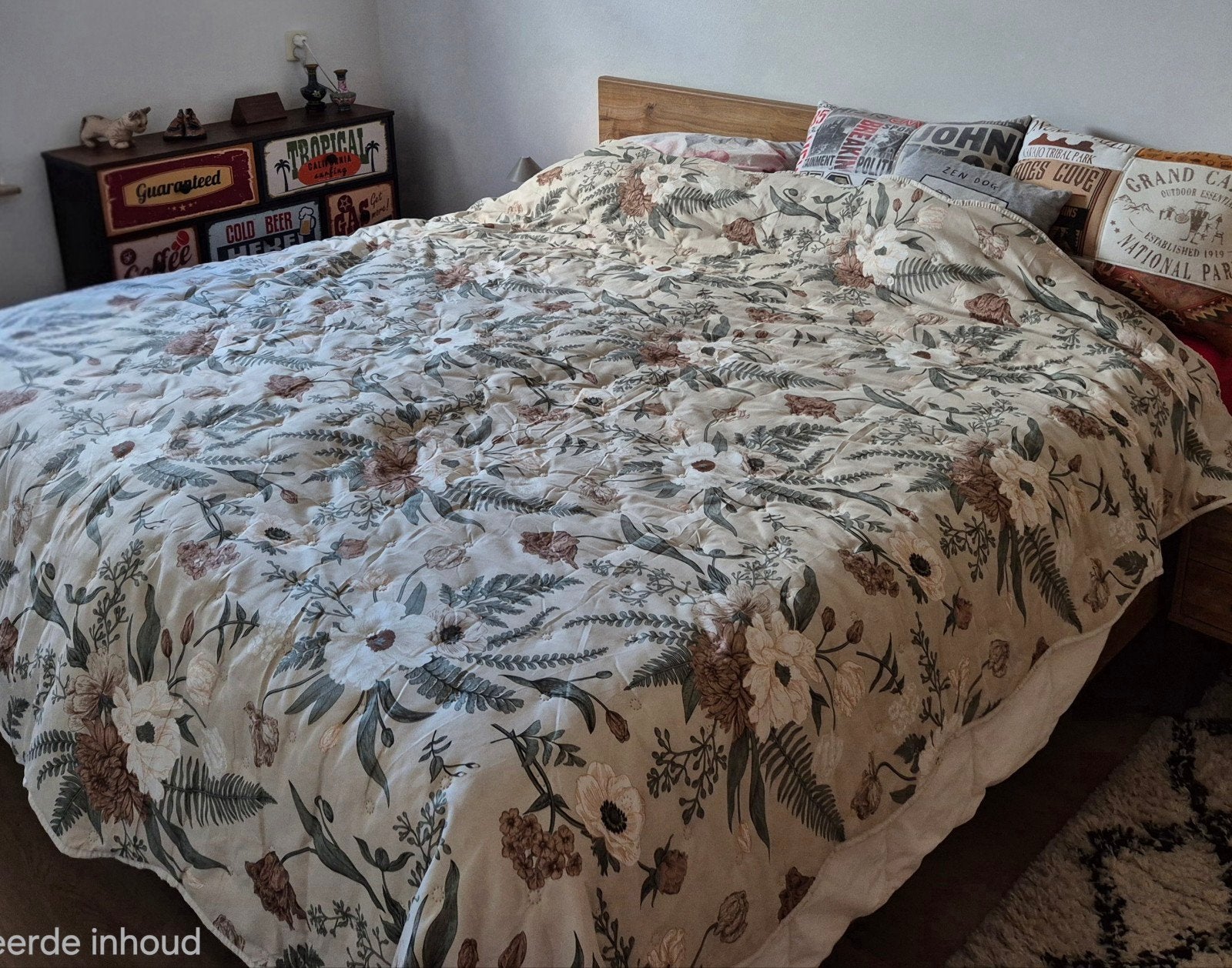 Sprei Storklokke, Huis en Inrichting, Meerkleurig, Overige typen, Tweepersoons, Ophalen of Verzenden