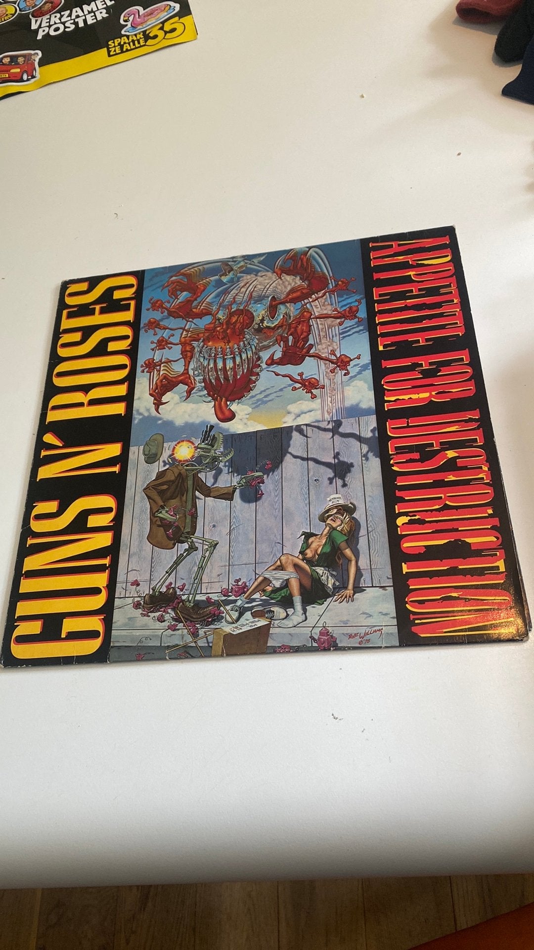 Lp guns n roses, appetite for destruction, Ophalen of Verzenden, Zo goed als nieuw, Overige formaten, Poprock