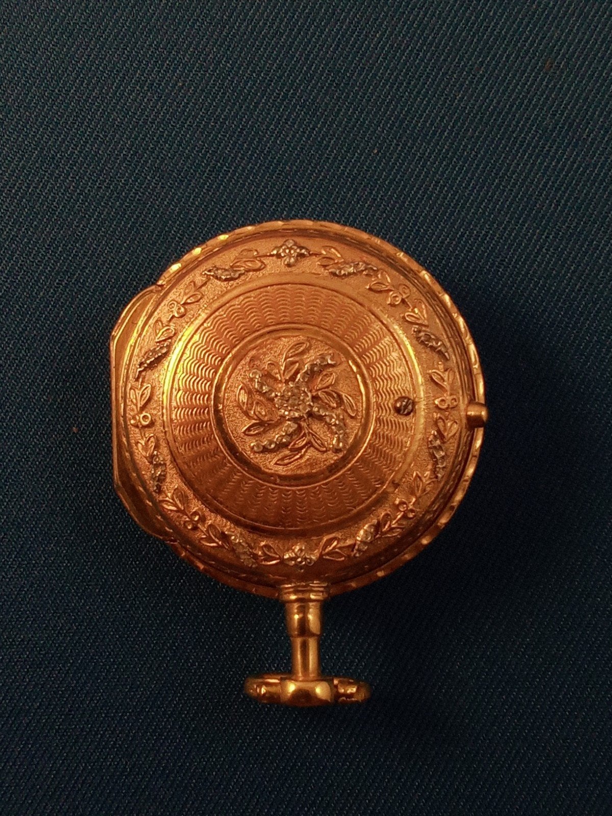 Antiek Zakhorloge met Sleutel -, Overige merken, Overige materialen, Zakhorloge, Verguld
