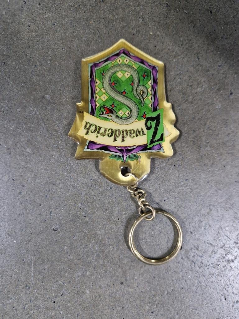 Harry Potter Zwadderich Sleutelhanger - Vintage 2001, Verzamelen, Harry Potter, Ophalen of Verzenden, Gebruikt, Gebruiksvoorwerp