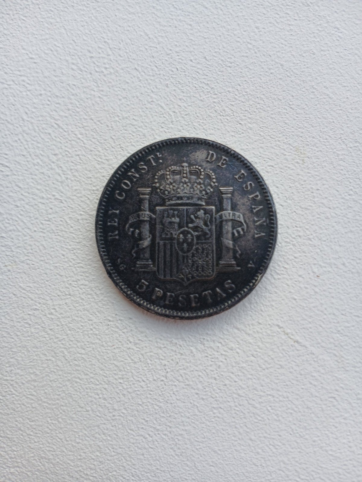 5 Pesetas munt Spanje 1898 Alfonso XIII, Ophalen of Verzenden, Overige landen, Losse munt, Zilver