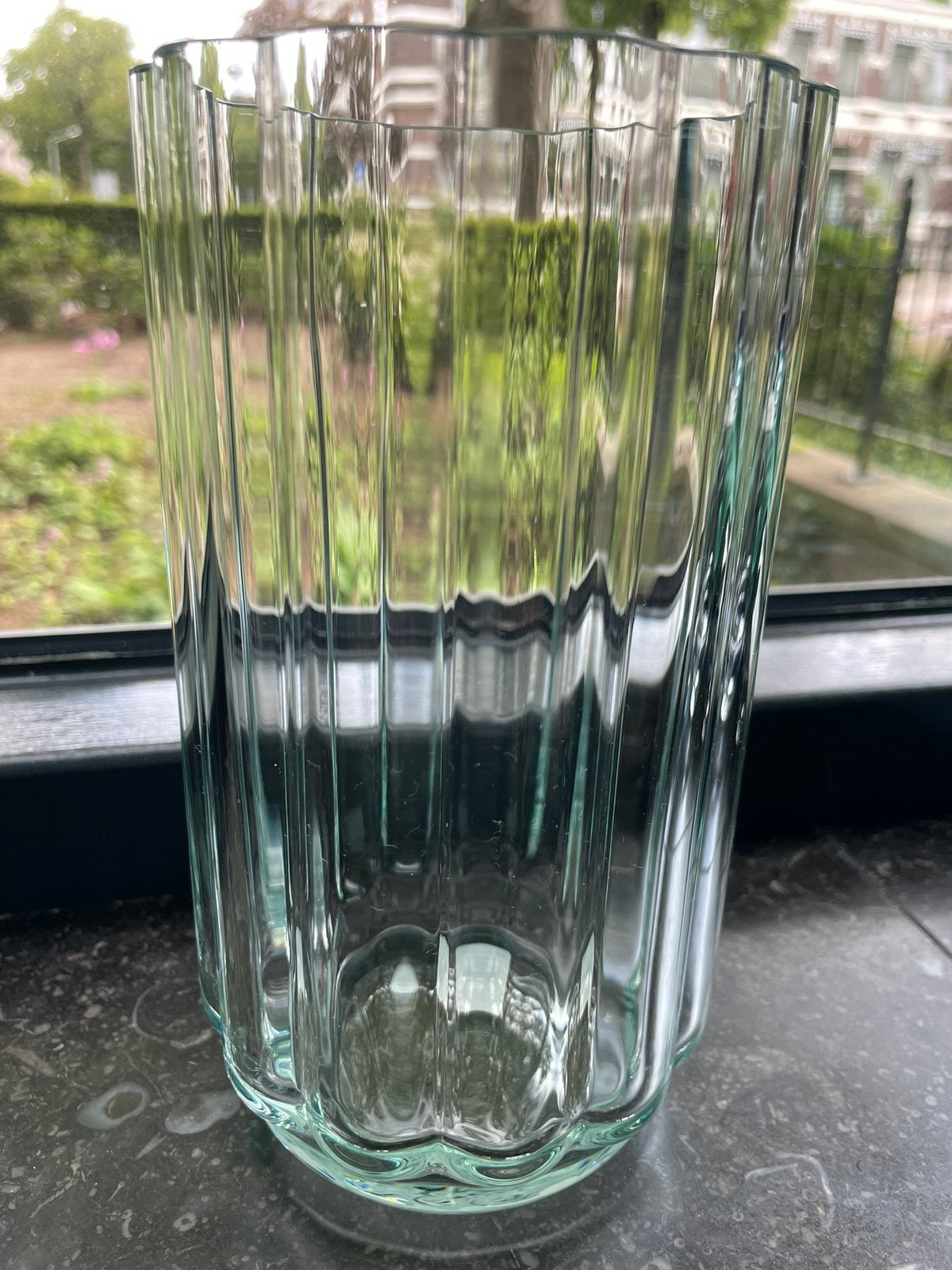 Iittala play vaas lichtgroen 180mm, Huis en Inrichting, Ophalen of Verzenden, Zo goed als nieuw, Handgemaakt, Overige kleuren