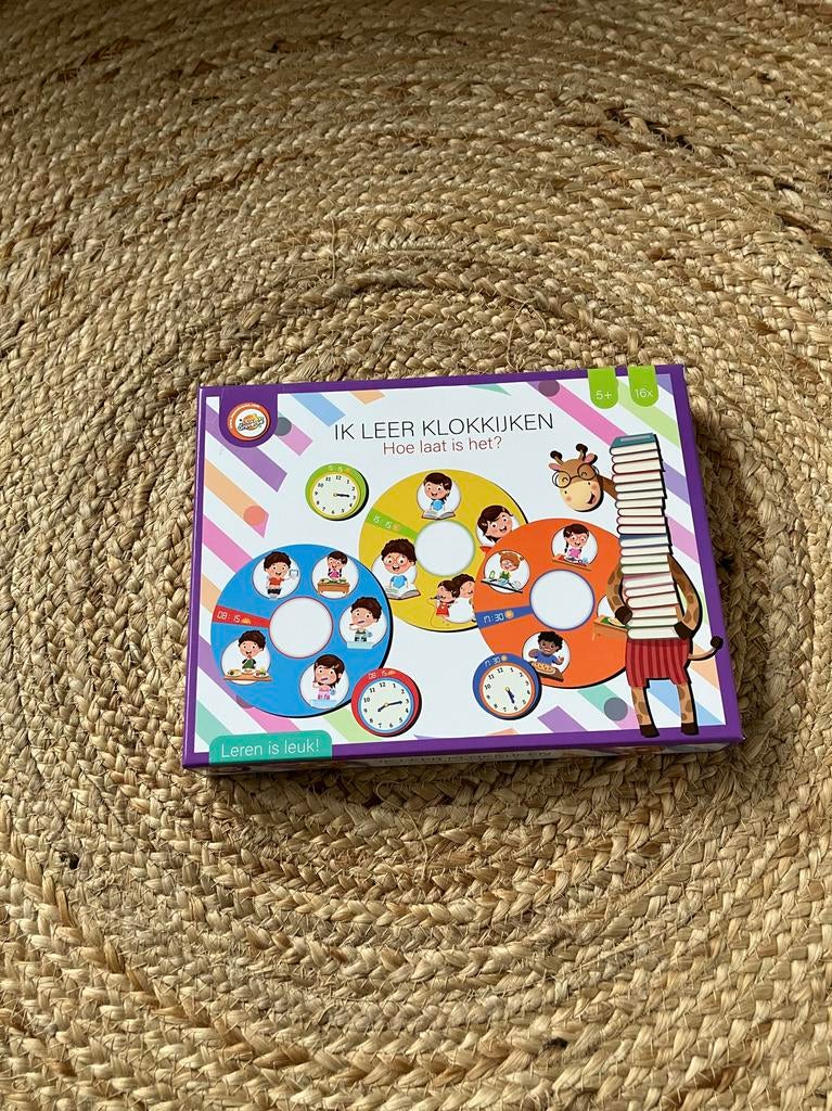 Ik leer klokkijken - Educatief spel voor kinderen, Ophalen of Verzenden, Zo goed als nieuw, Rekenen