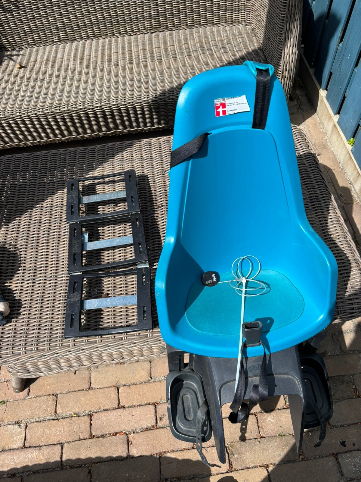 Bobike one maxi fietsstoeltje  met 3 fiets bevestigingen, Ophalen, Achterzitje, Voetsteuntjes, Zo goed als nieuw