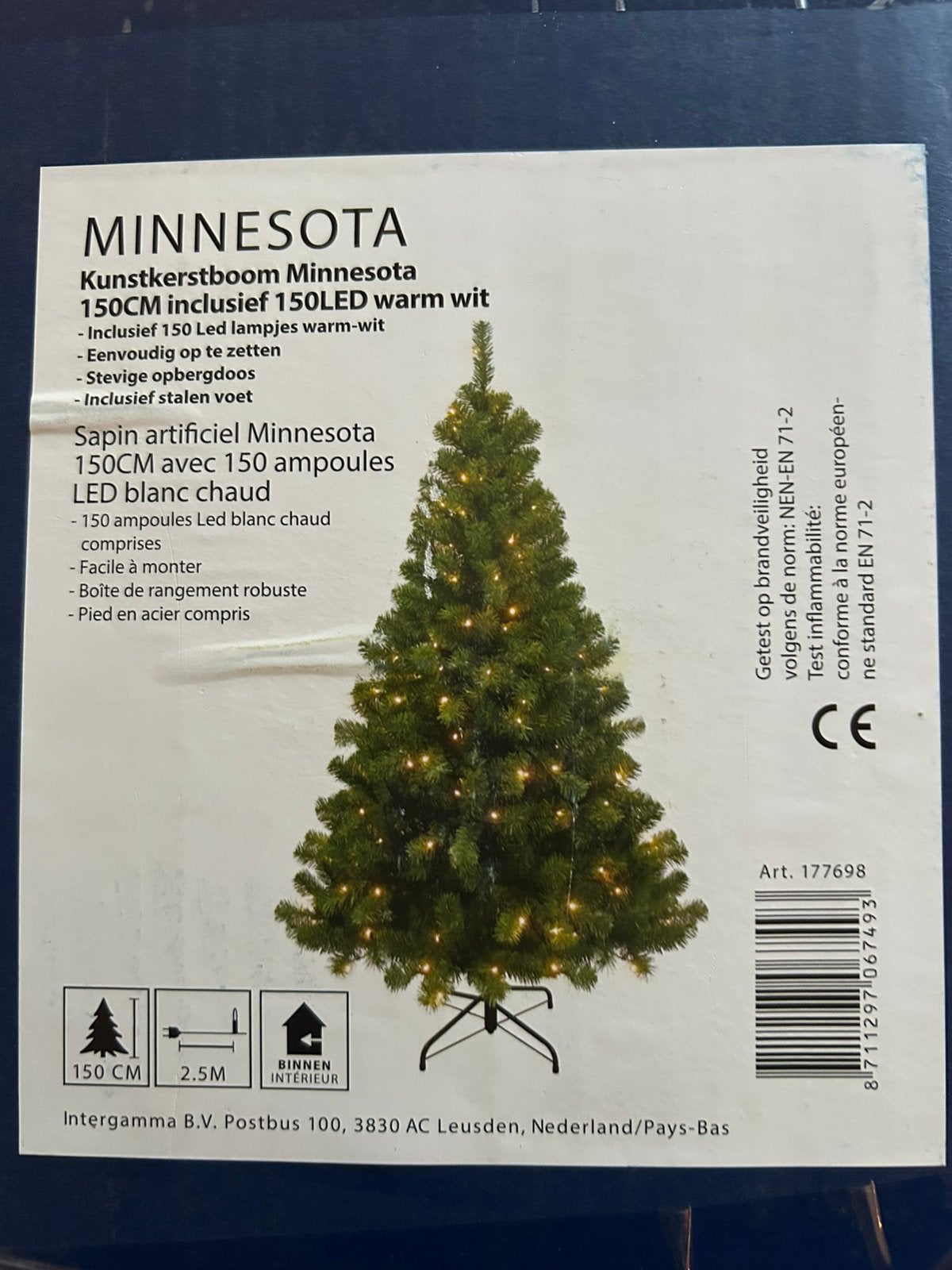 Kunstkerstboom Minnesota, Diversen, Kerst, Ophalen, Zo goed als nieuw