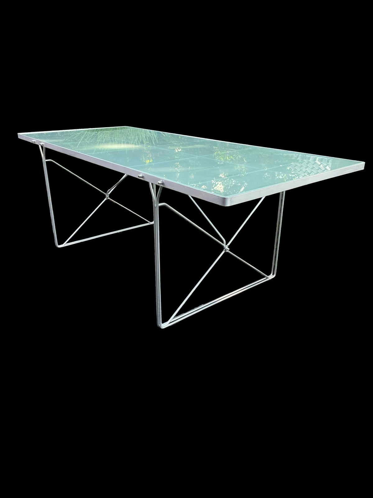 IKEA Gammelgaard eettafel - Glas en Metaal, Ophalen, Gebruikt, 50 tot 100 cm, Glas