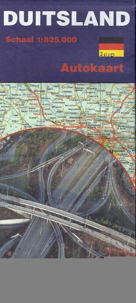 D162 plattegrond autokaart duitsland 2010, Boeken, Atlassen en Landkaarten, Gelezen, 2000 tot heden, Ophalen of Verzenden, Landkaart