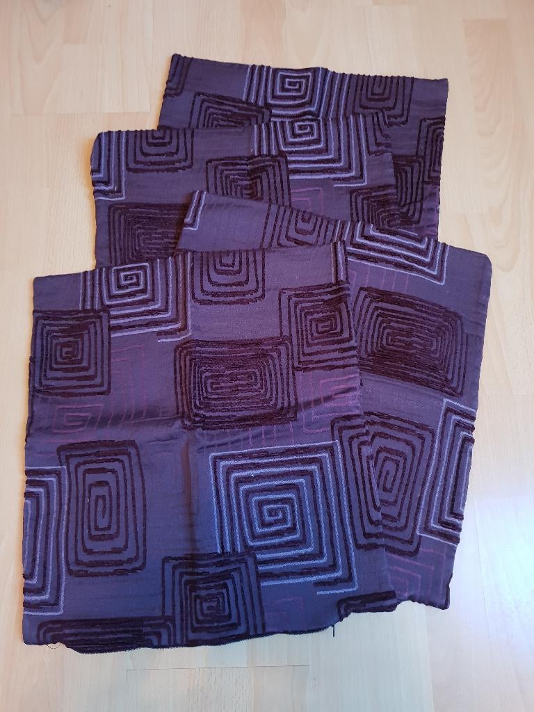 4 paarse kussenslopen 40x40, Ophalen of Verzenden, Zo goed als nieuw, Paars, Vierkant