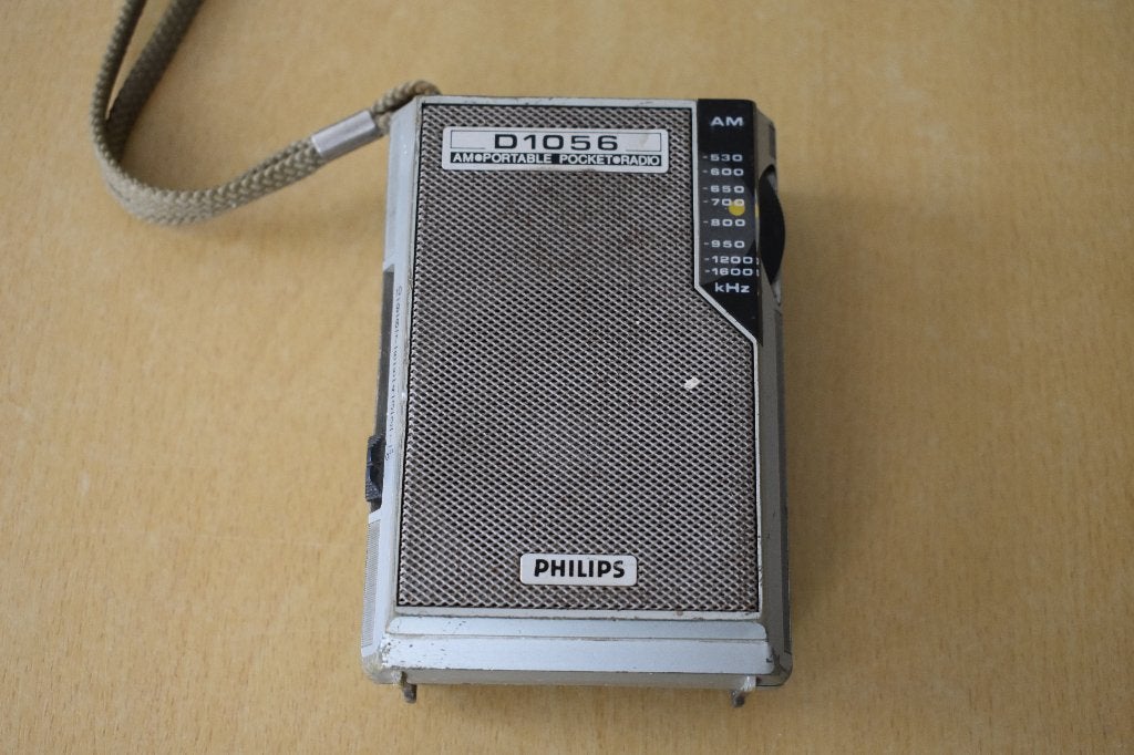Philips D1056 AM/Portable Pocket Radio - Vintage, Ophalen of Verzenden, Gebruikt, Transistorradio
