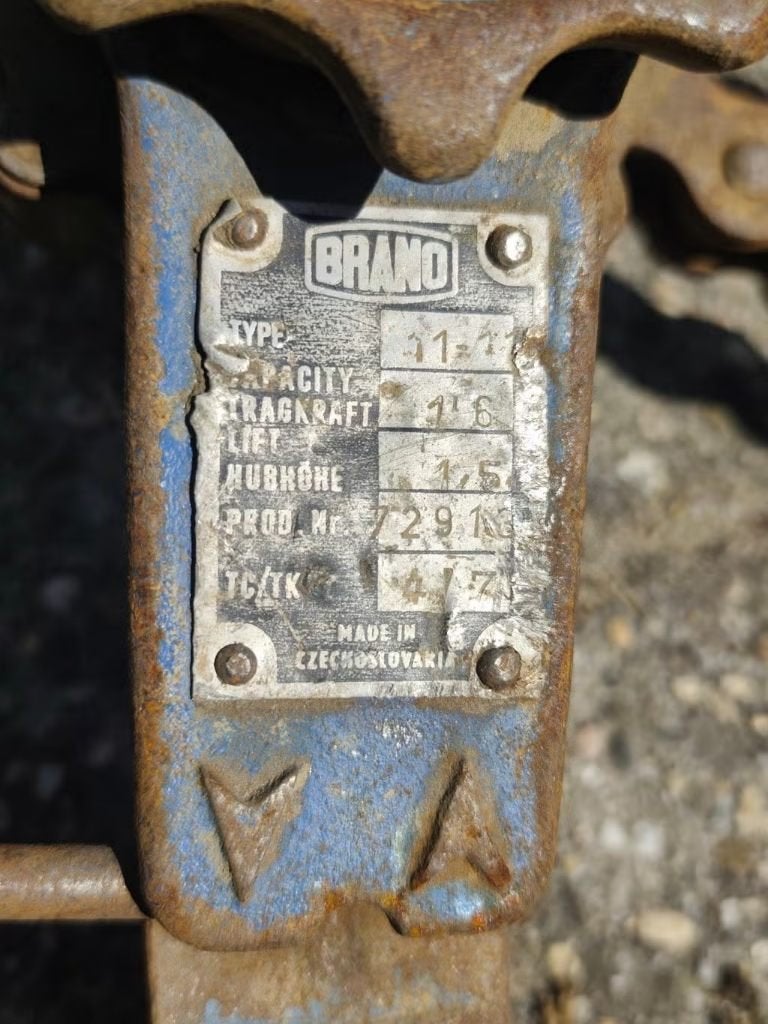 Brano rateltakel 1,6 ton + 3 kettingspanners / sjorbinders, Ophalen, Gebruikt, Handmatig
