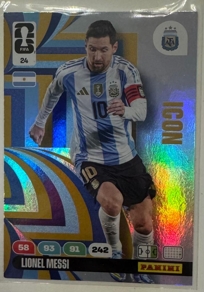 Panini Adrenalyn World Cup 2026 XL Icon Lionel Messi 24, Hobby en Vrije tijd, Stickers en Plaatjes, Ophalen of Verzenden, Nieuw