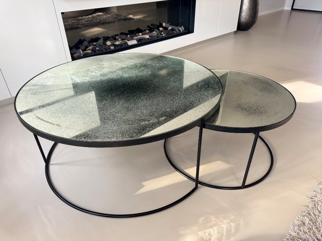 Nesting coffeetable “clear”, Huis en Inrichting, Ophalen, 50 – 75, Gebruikt, 50 tot 100 cm