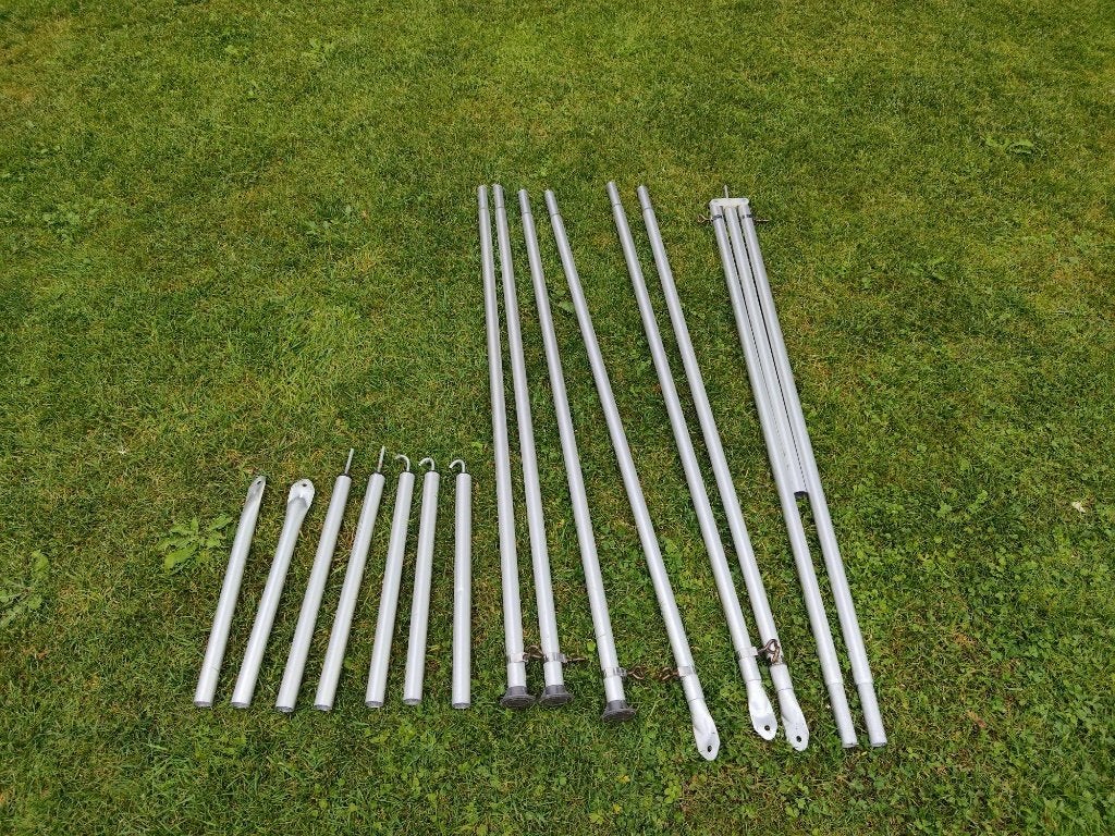 Luifel met zijwanden en aluminium frame, Caravans en Kamperen, Ophalen, Gebruikt, Ten Cate All Season 200g/m2, Overige merken