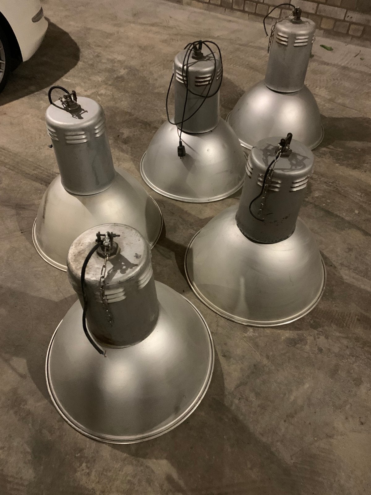 Siemens industriele lampen stallamp vintage, Ophalen, Gebruikt, E27 (groot)