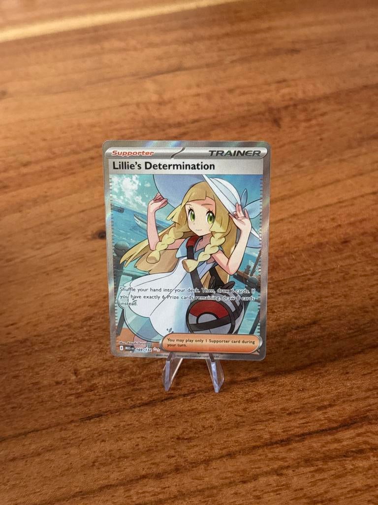 Lillie's Determination Trainer Kaart Pokémon (MEG 169), Ophalen of Verzenden, Nieuw, Losse kaart